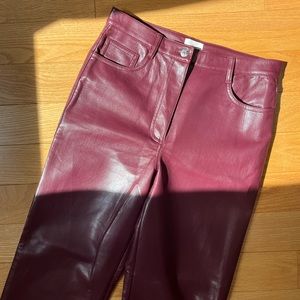Wilfred Melina Vegan Leather Pant - Spiced Burgundy
